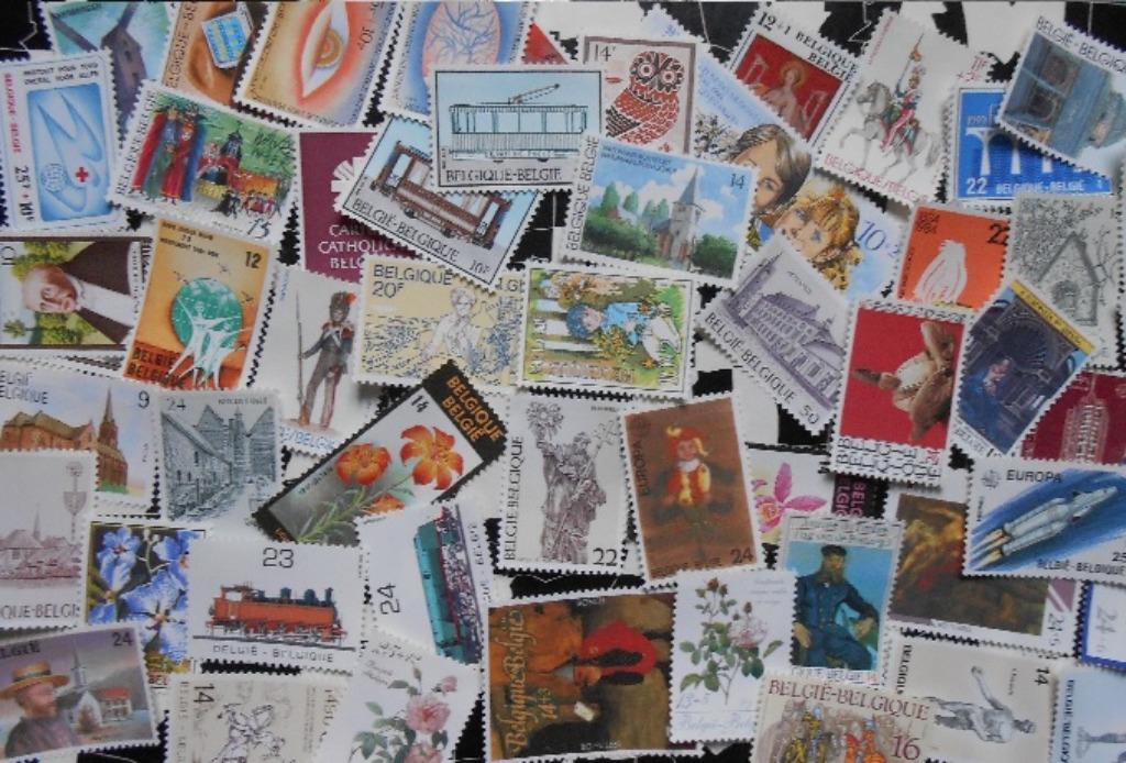 Pakket postfrisse Belgische postzegels in franken twv € 25,0, Postzegels en Munten, Ophalen of Verzenden, Postfris