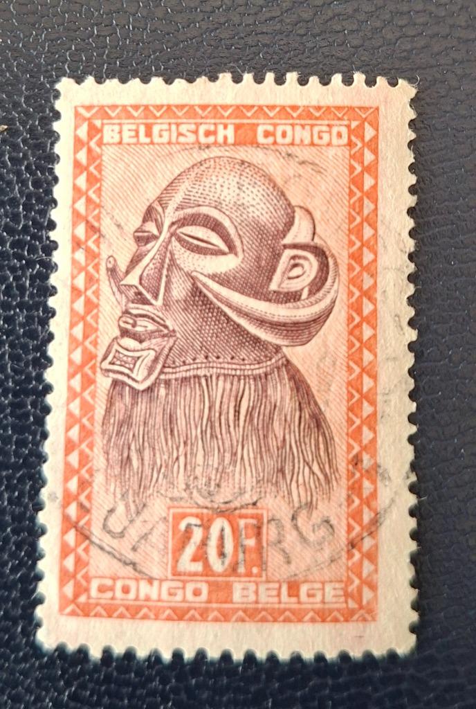 Postzegel Belgisch Congo OBP 293, Ophalen of Verzenden, Gestempeld, Gestempeld