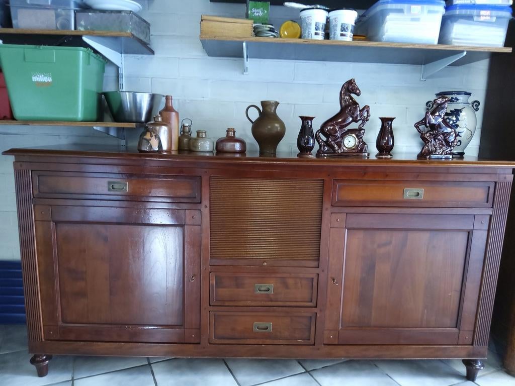 ENGELSE STIJL DRESSOIR in KERSELAARHOUT, Ophalen