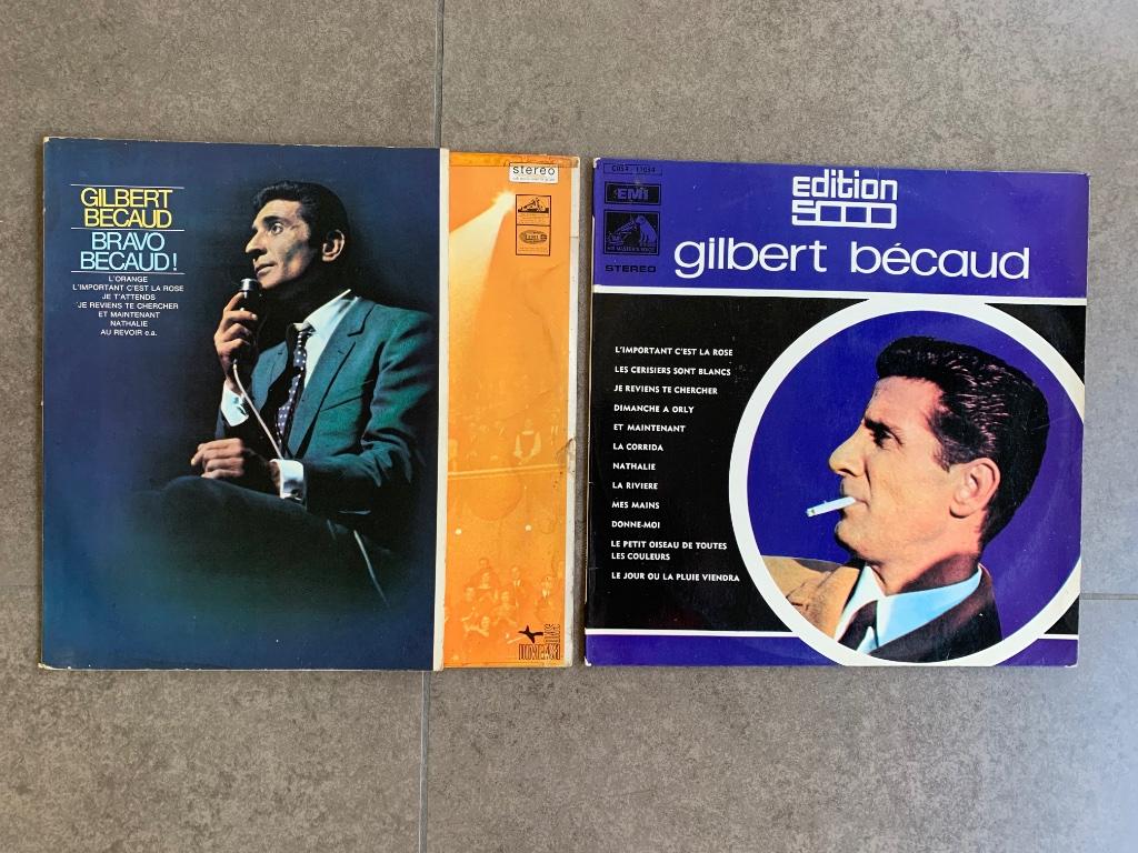 2 LP’s Gilbert Bécaud, Enlèvement ou Envoi, Utilisé