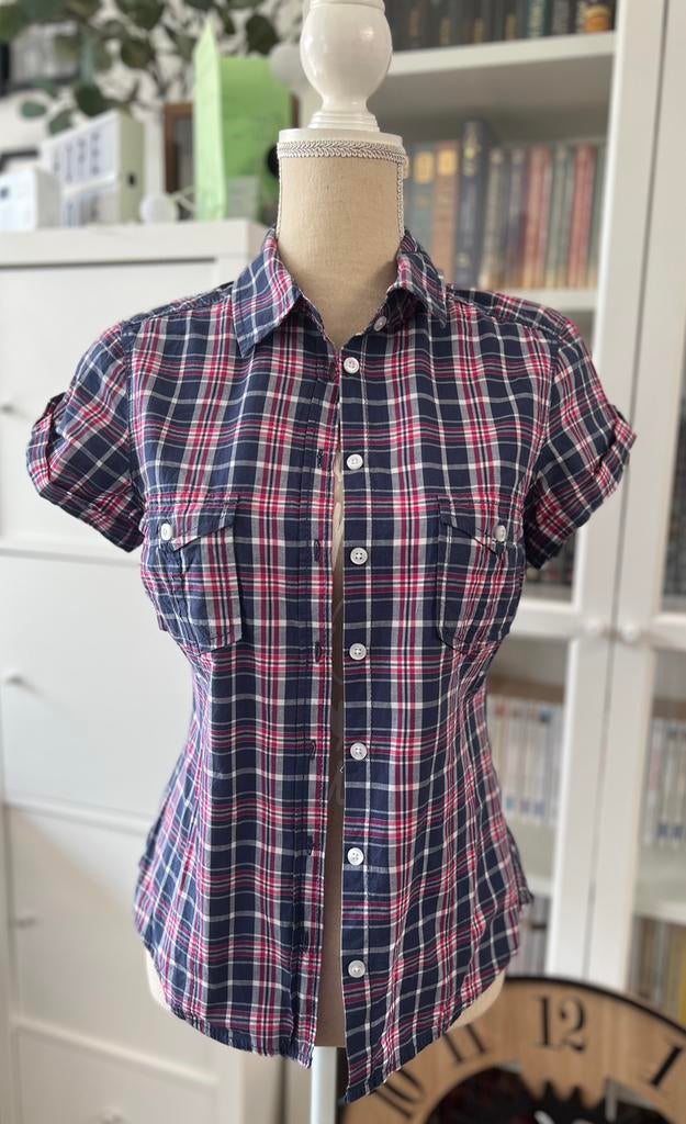 Chemise carreaux H&M t.38, Vêtements | Femmes, H&M, Comme neuf, Taille 38/40 (M), Bleu