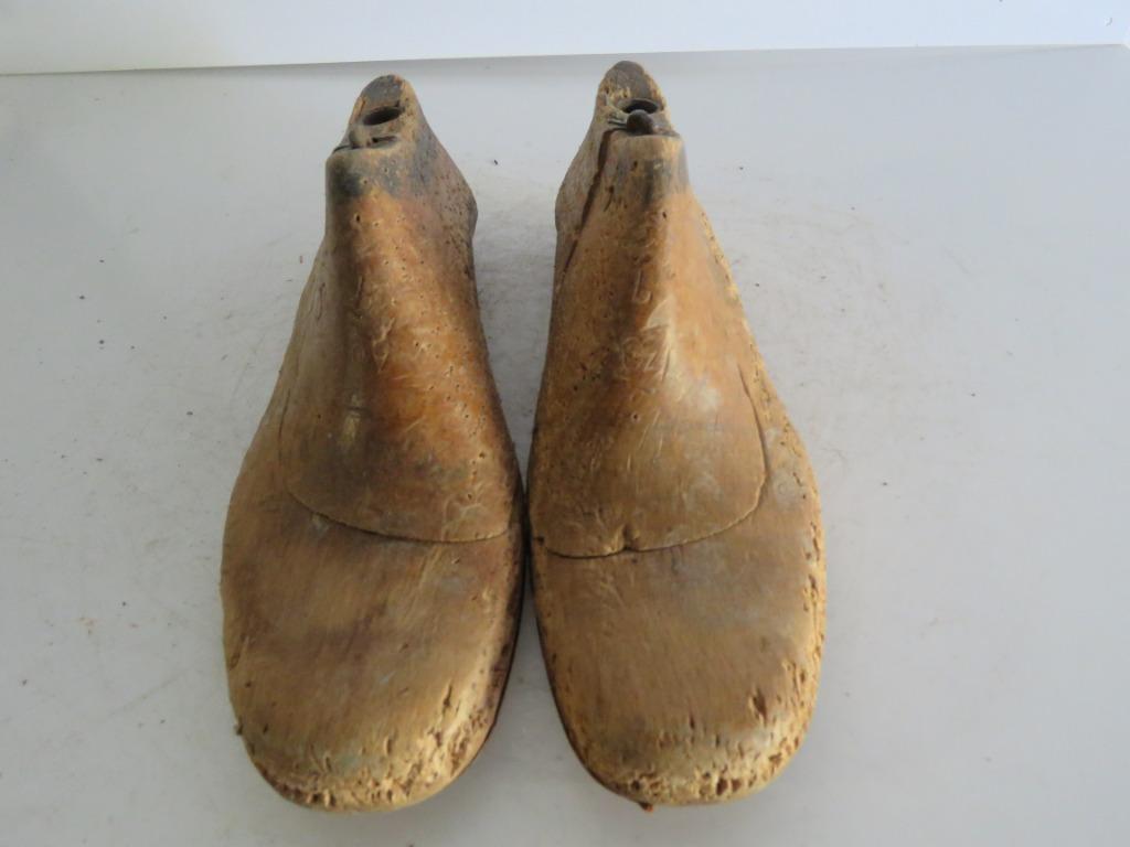 Paar Oude schoenleesten maat 36, Antiek en Kunst, Curiosa en Brocante, Ophalen of Verzenden