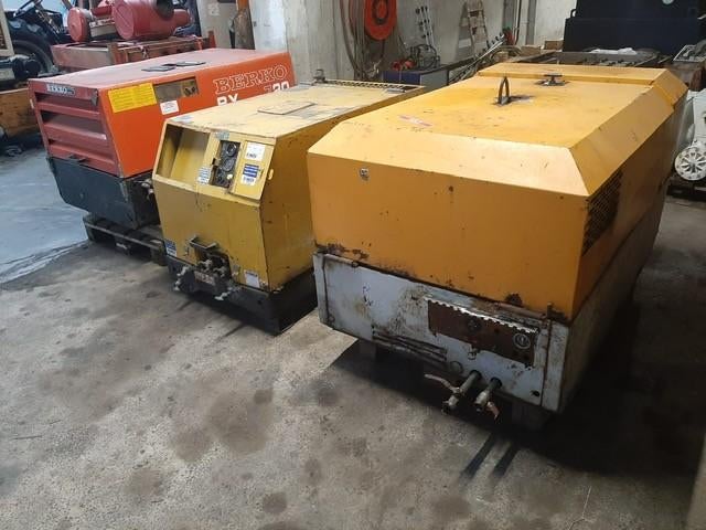 div. lucht compressor Berko , Atlas copco, Deutz, Ophalen, Gebruikt