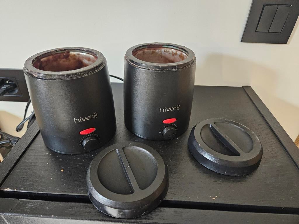 2x Hive wax was hars keteltjes zwart, Ophalen of Verzenden, Gebruikt