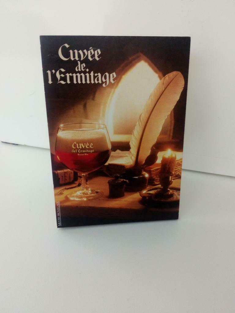 Tafelreclame Cuvée de l' Ermitage Union Jumet ?, Collections, Enlèvement ou Envoi, Utilisé, Autres types