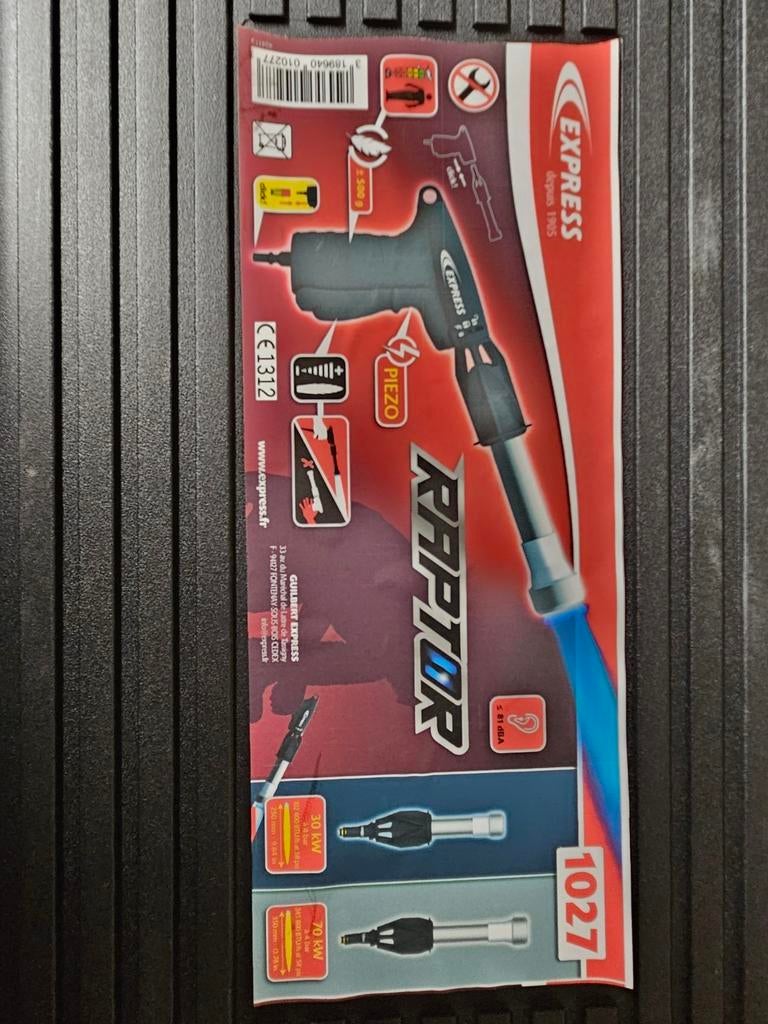 Pistolet chalumeau EXPRESS RAPTOR TITANE COMPLET, Enlèvement ou Envoi, Comme neuf