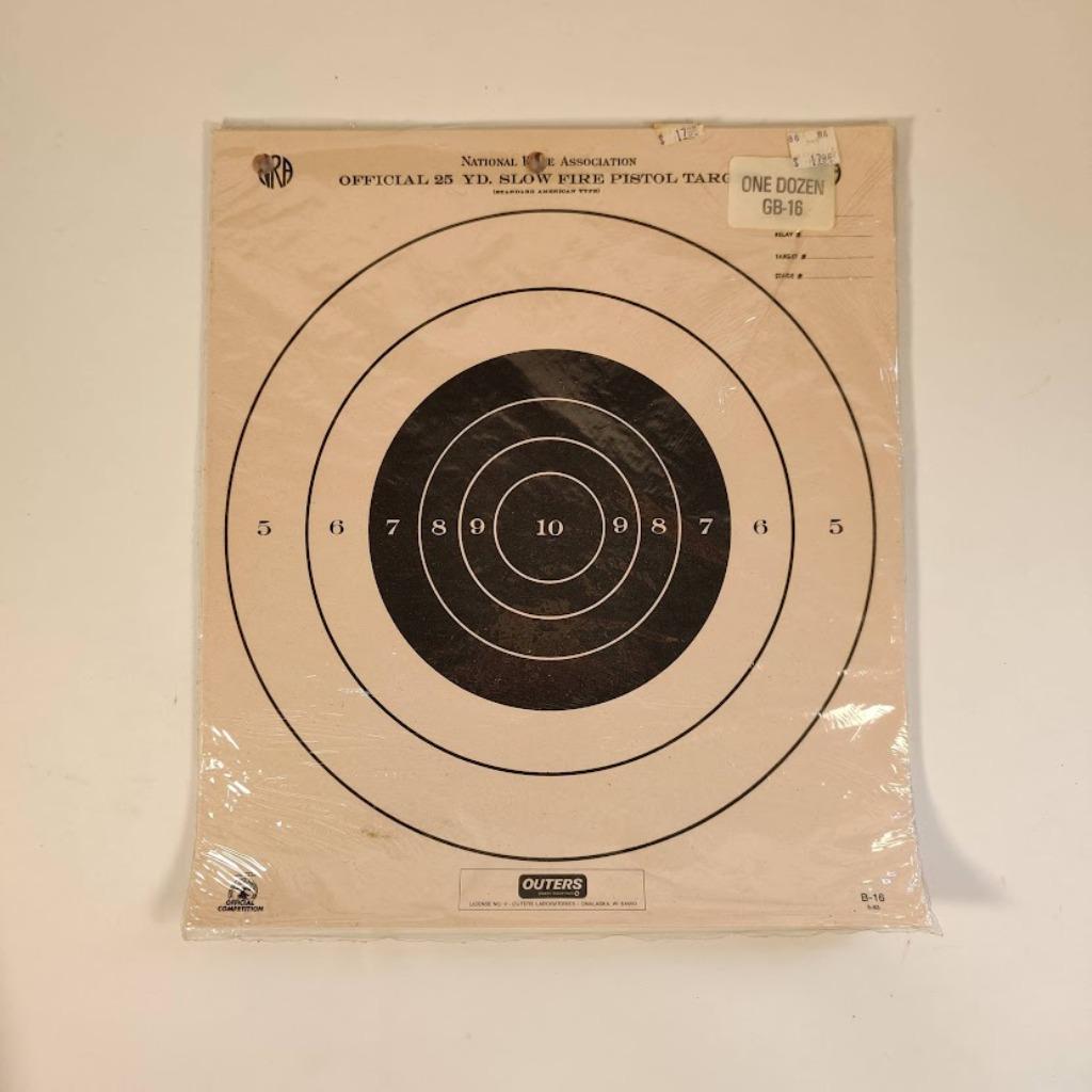 Targets national rifle association papier/ Champion GB-16, Ophalen of Verzenden