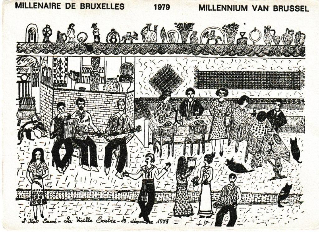 MILLENAIRE DE BRUXELLES   ILOT SACRE LA VIEILLE SERBIE 1979, Enlèvement ou Envoi, 1960 à 1980, Non affranchie, Belgique et Luxembourg