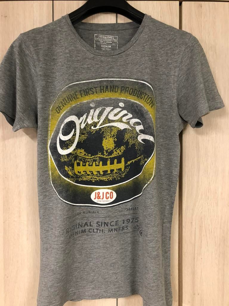T-shirt : Jack & Jones : taille M, Gris, Enlèvement ou Envoi, Comme neuf, Taille 48/50 (M)