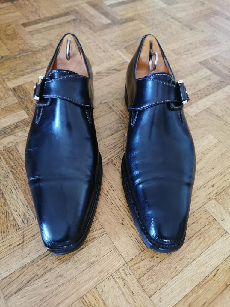 Derbies boucle santoni, Enlèvement ou Envoi, Porté, Noir