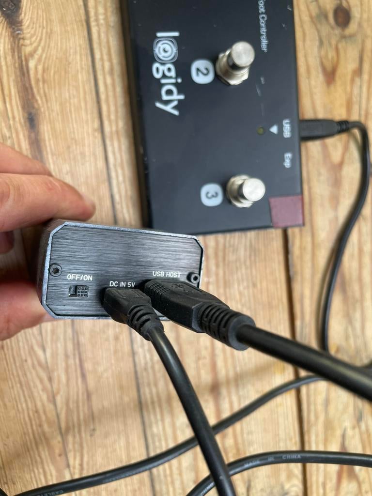 mode machines cerebel usb + logidy UMI3 usb footswitch, Ophalen, Gebruikt