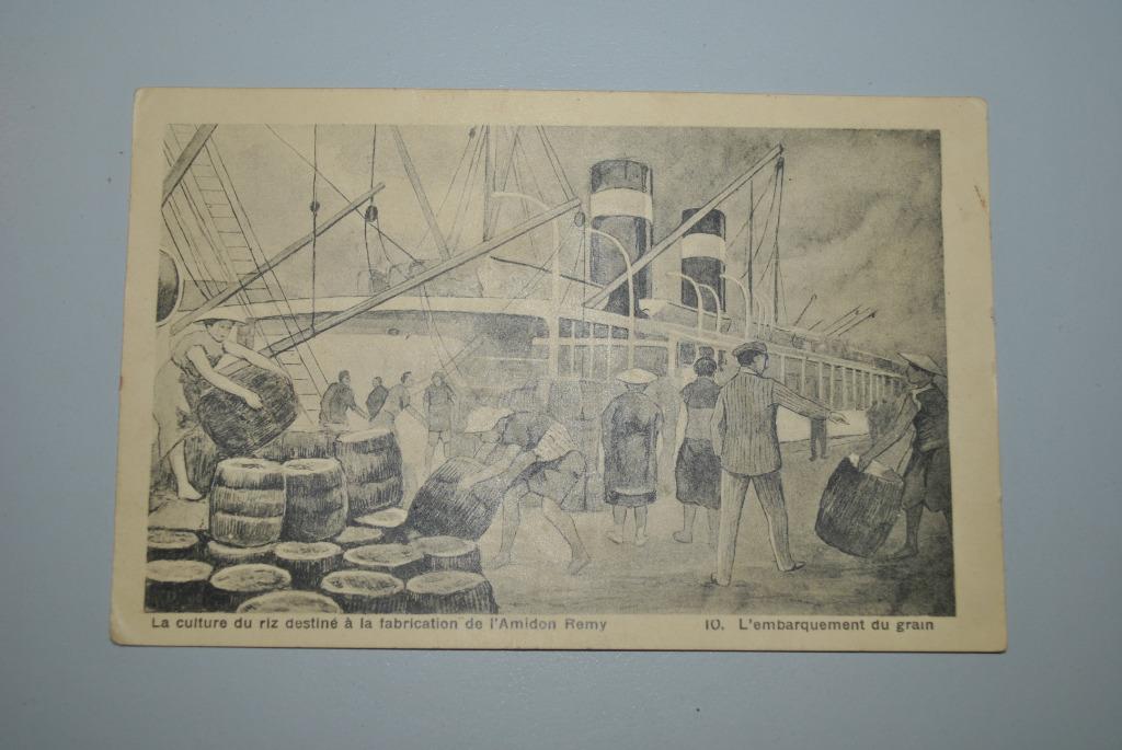 Carte postale publicité Amidon Remy, Envoi