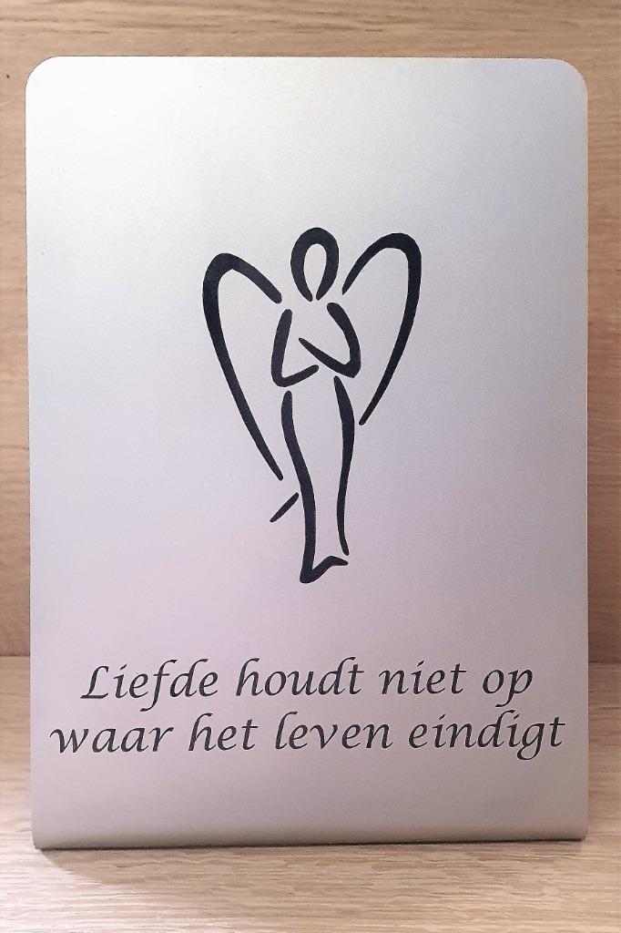 RVS “Engel” Rouwdecoratie Grafdeco Aandenken_Techniekwinkel, Tuin en Terras, Ophalen of Verzenden, Nieuw