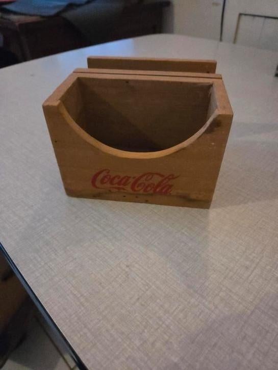 Coca-Cola houten kaarthouder., Ophalen of Verzenden, Zo goed als nieuw