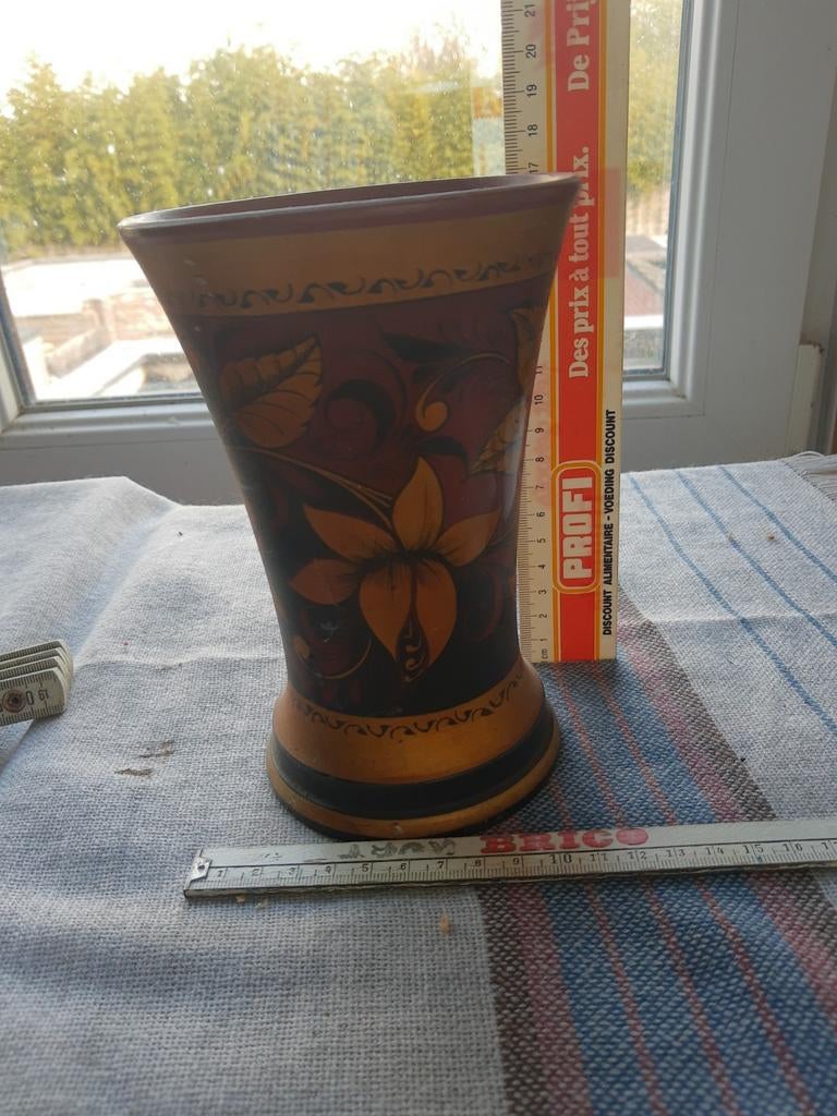 Vase décoratif en bois, Enlèvement ou Envoi, Comme neuf