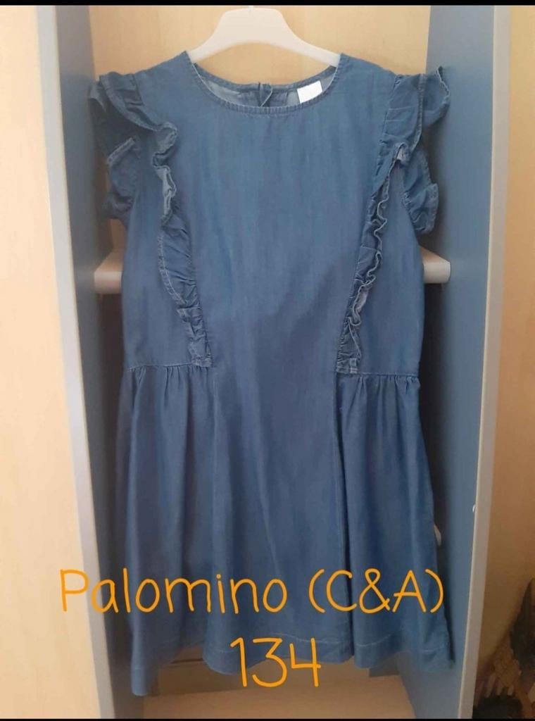 Robe en jeans Palomino (C&A) taille 134, Enfants & Bébés, Enlèvement ou Envoi, Comme neuf, Fille, C&A