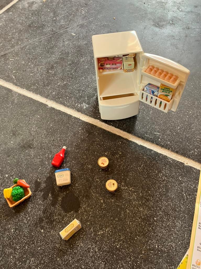 Sylvanian families koelkast set, Ophalen, Zo goed als nieuw