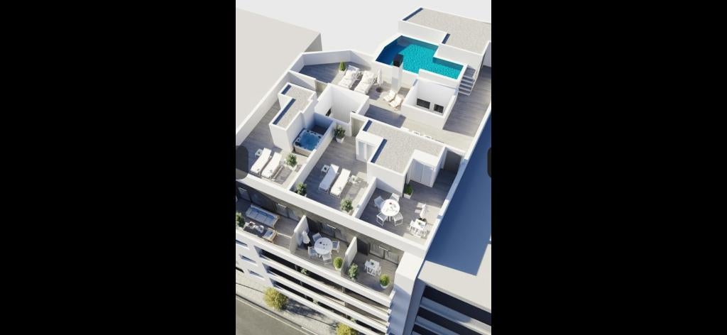 Prachtige luxe appartementen in torrevieja 400m van de zee, Torrevieja, Ville, 90 m², 2 pièces