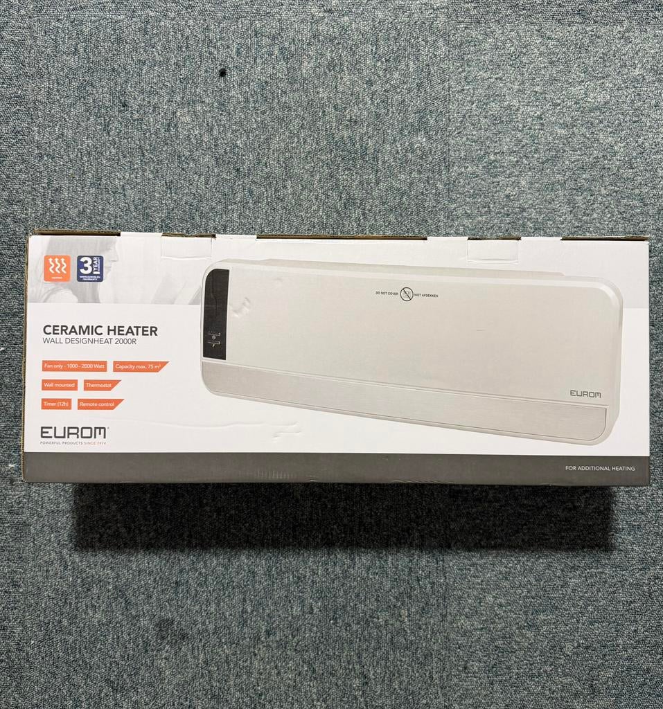EUROM Ceramic Heater Wall Designheat, Ophalen, Nieuw, Elektrisch