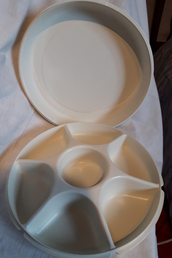 Bol de fête Tupperware, Enlèvement ou Envoi, Comme neuf, Blanc
