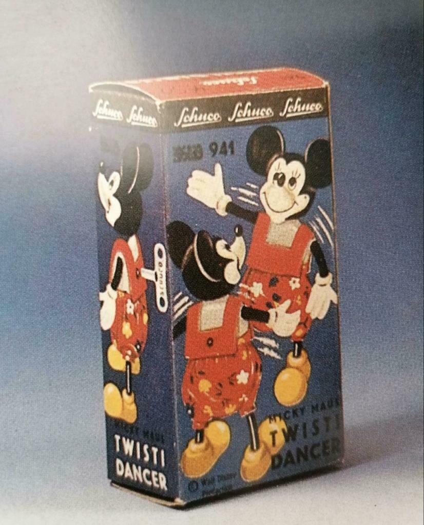 Schuco Mickey Mouse Twisti Dancer, Antiek en Kunst, Ophalen of Verzenden