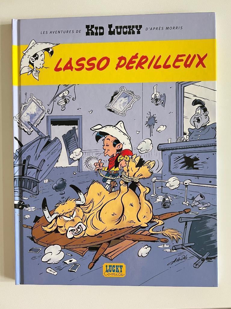 BD Kid Lucky Lasso périlleux, Boeken, Stripverhalen, Gelezen, Eén stripboek, Ophalen of Verzenden, Achde