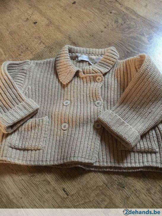 Beige warm vestje, Ophalen of Verzenden, Gebruikt, Jongetje, Truitje of Vestje