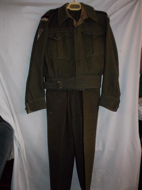 Uniforme canadien WWII (Commando Belge ), Collections, Enlèvement ou Envoi, Armée de terre, Vêtements ou Chaussures