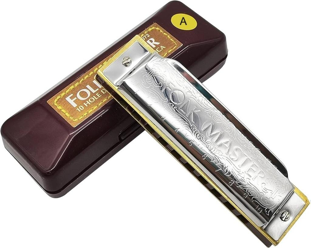 Mondharmonica Suzuki Folk Master - NIEUW in doosje!, Nieuw, Ophalen of Verzenden, Met koffer of doosje, A-mondharmonica