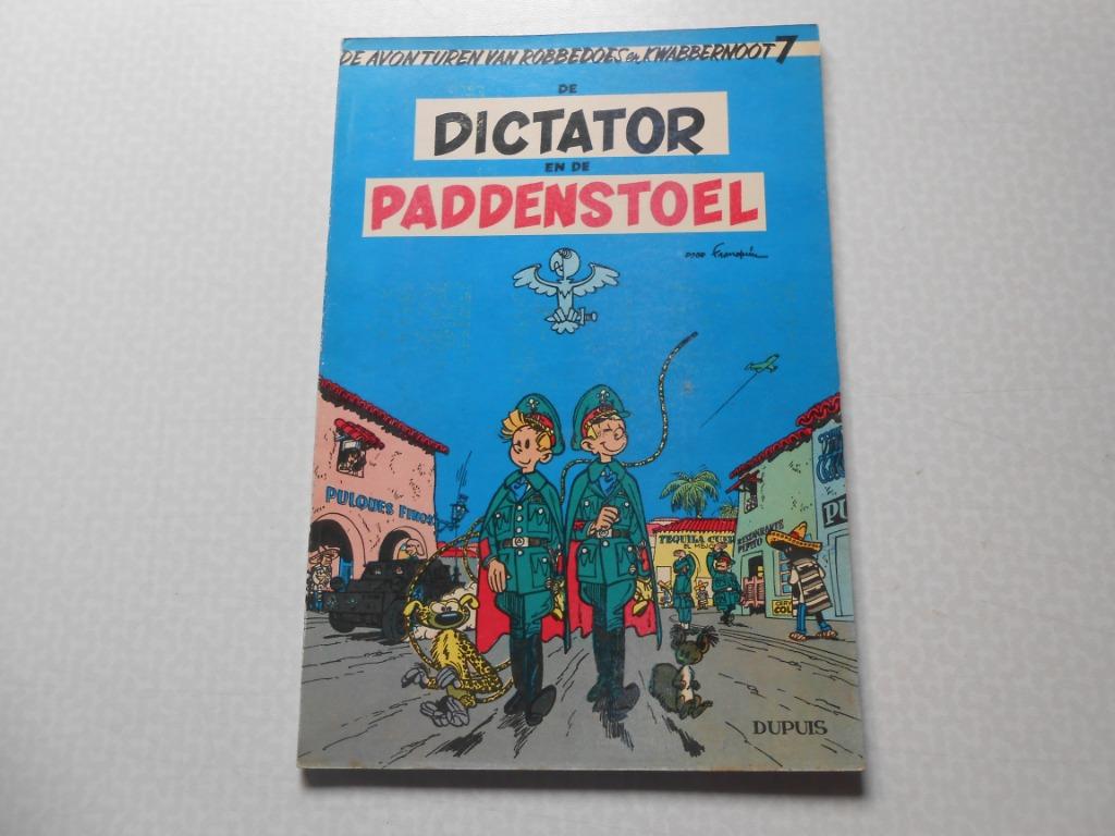 Robbedoes en Kwabbernoot 7 De dictator en de paddenstoel 195, Eén stripboek, Ophalen of Verzenden, Zo goed als nieuw, FRANQUIN