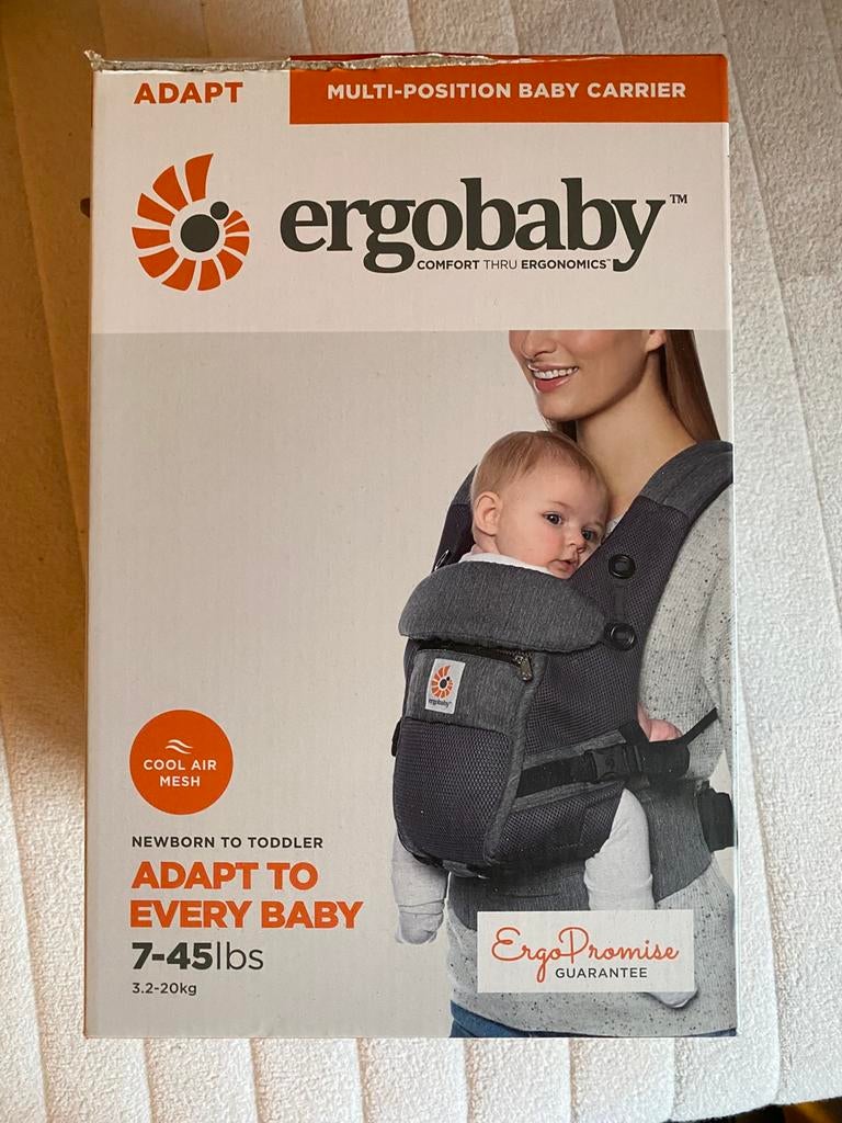 Draagzak Ergobaby Adapt, Ophalen, Zo goed als nieuw, Buik, Draagzak