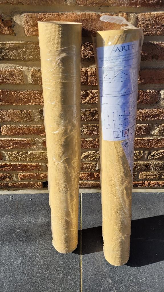 OM twee rollen behang TE DONEREN, Ophalen, 25 tot 50 m², Geel