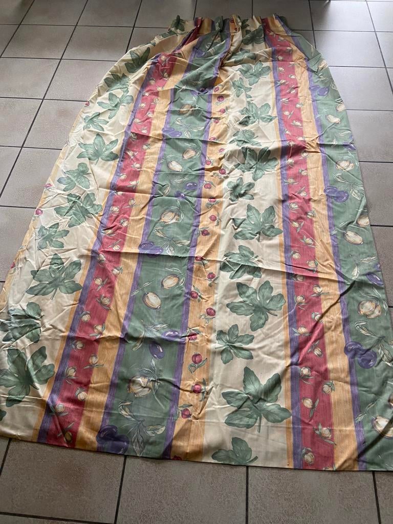 Tentures plus 6 embrasses, Maison & Meubles, Ameublement | Rideaux & Stores à lamelles, Comme neuf, Beige, Enlèvement