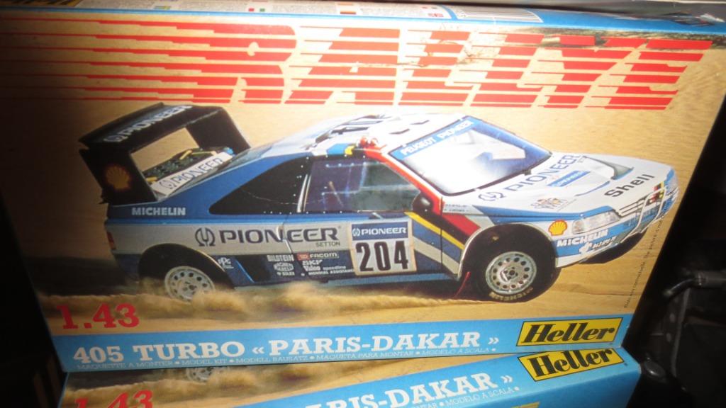 8 bouwdozen van heller peugeot 405 turbo parijs dakar  1.43, Enlèvement, Neuf
