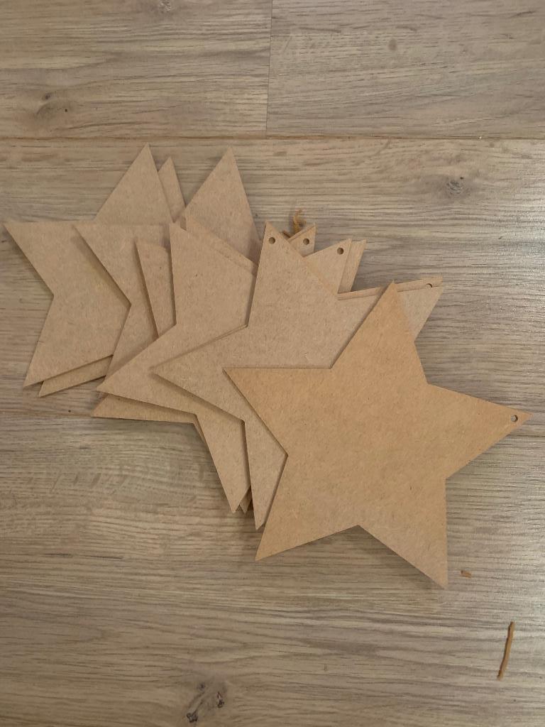 Kerst Ster lot 11 stuks 17cm, Diversen, Ophalen of Verzenden, Nieuw