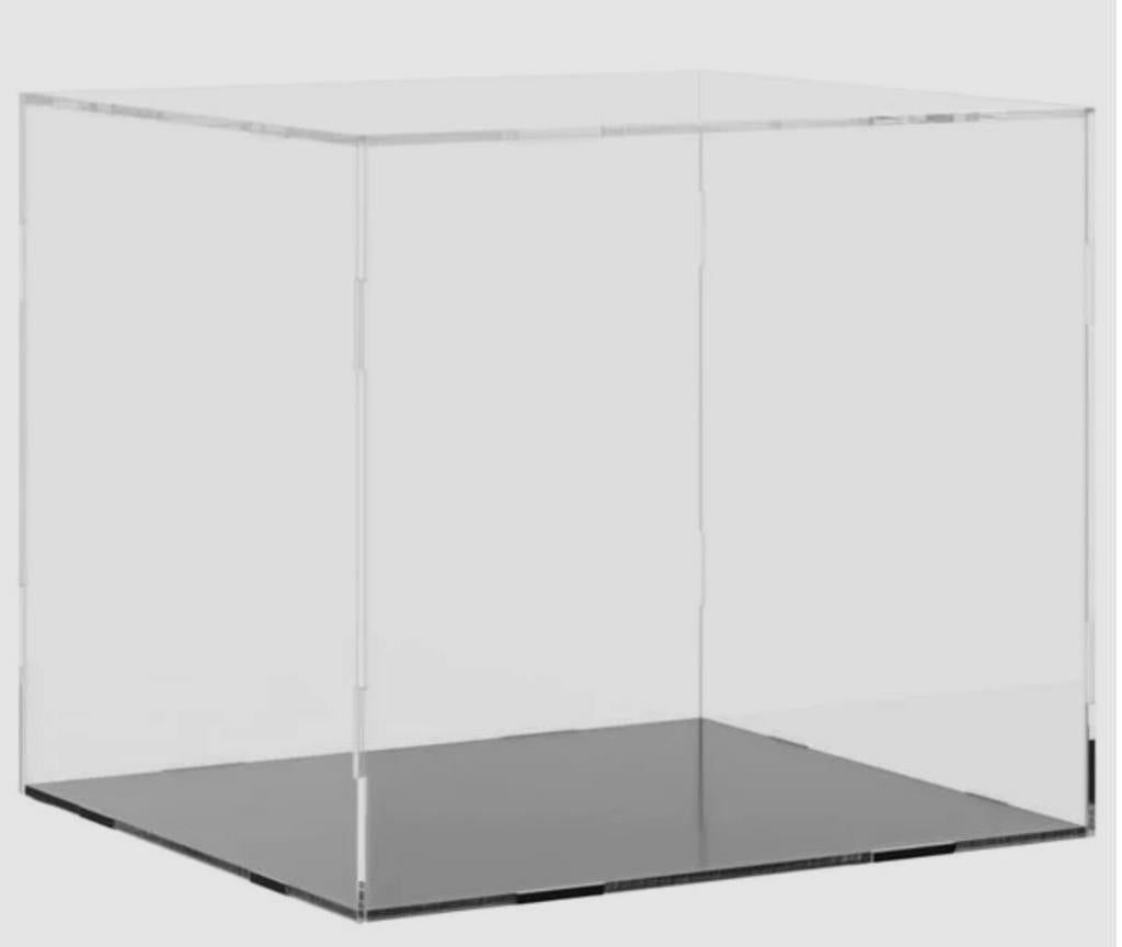 2x Heldere Acrylaat vitrine, plexiglas doos met bodem., Huis en Inrichting, Woonaccessoires | Stolpen, Zo goed als nieuw, Ophalen of Verzenden