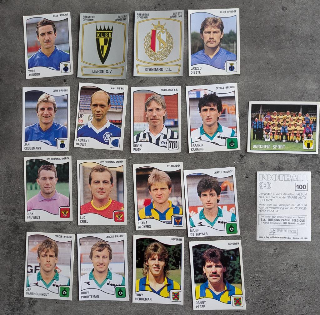 Autocollants de football Panini FOOTBALL 90 ANNO 1990 18X, Envoi, Comme neuf