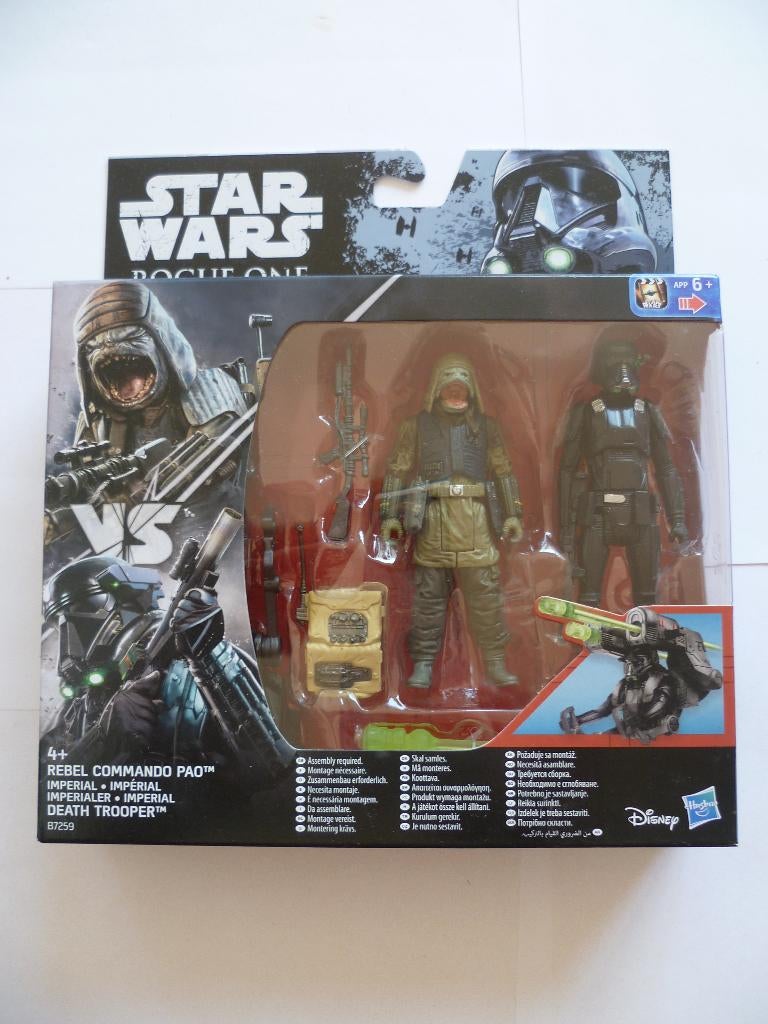STARWARS 2PACK"REBEL COMMANDO PAO/IMPERIAL DEATHTROOPER"2016, Verzamelen, Ophalen of Verzenden, Nieuw, Actiefiguurtje