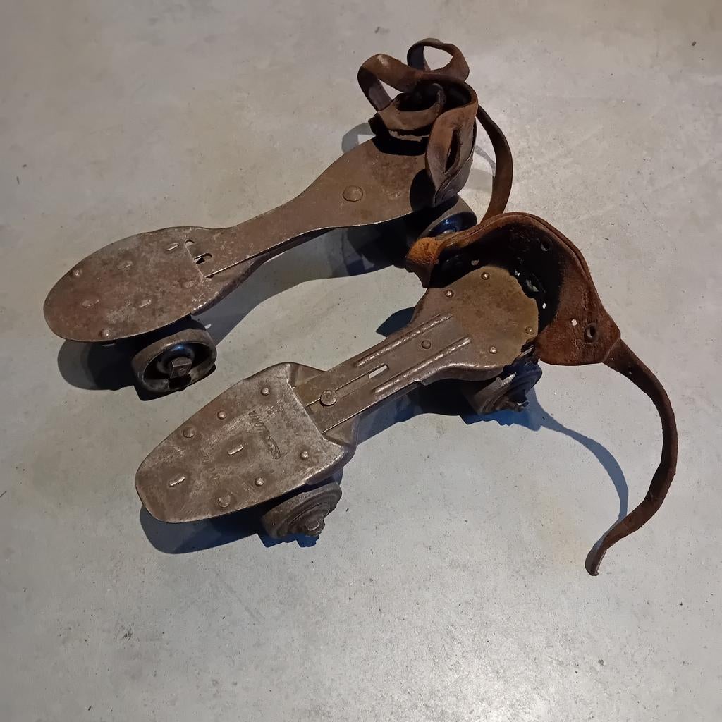 Vintage rolschaatsen jaren 40 a 50, Ophalen of Verzenden