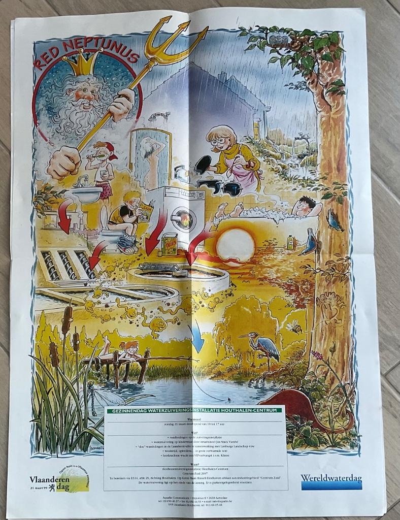 Tijdschrift Aqua met poster Red Neptunus Jan Bosschaert, Boeken, Eén stripboek, Nieuw, Ophalen of Verzenden, Jan Bosschaert