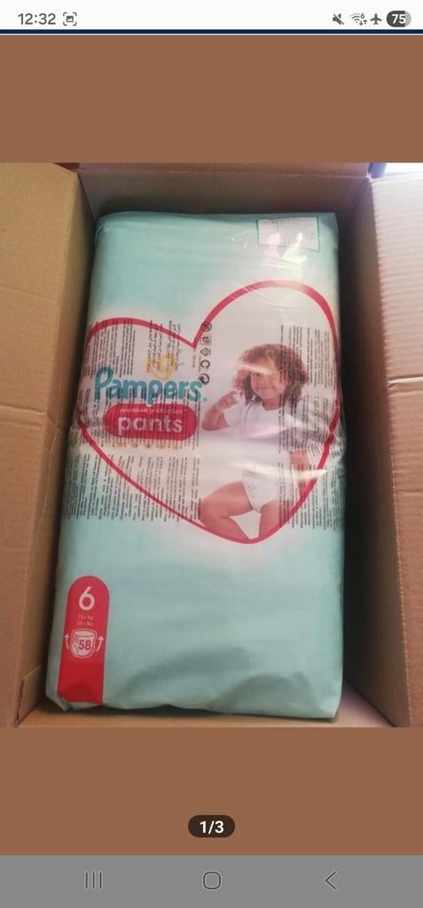 Pampers maat 6, Kinderen en Baby's, Ophalen, Zo goed als nieuw