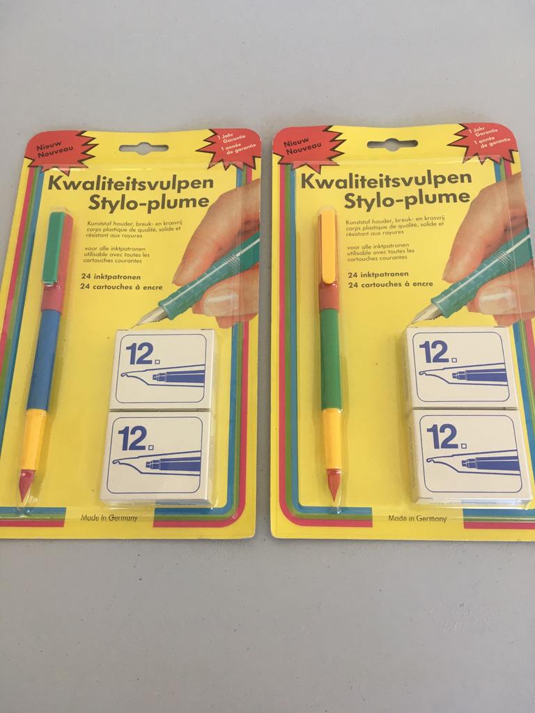 VINTAGE Kwaliteitsvulpen + inktpatronen NIEUW., Diversen, Ophalen