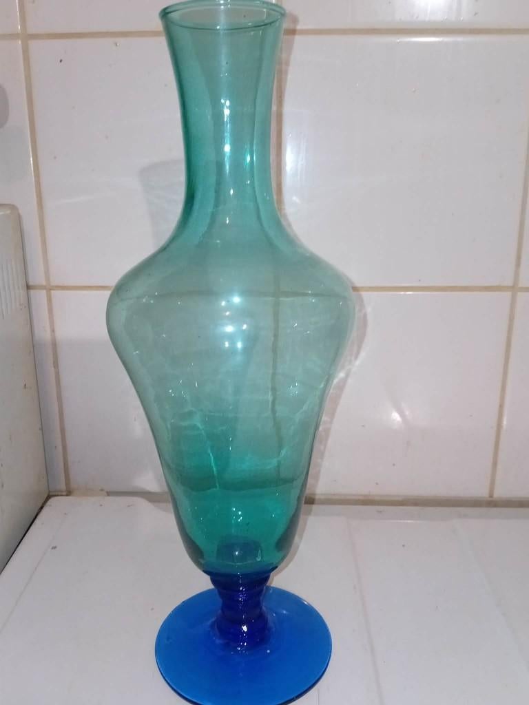 vase en verre, Moins de 50 cm, Enlèvement ou Envoi, Comme neuf, Verre