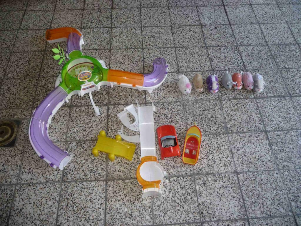 circuit Zhu Zhu  avec 6 Hamsters+ 1 lapin d'une autre marque, Autres marques, Électrique, Enlèvement ou Envoi, À monter soi-même