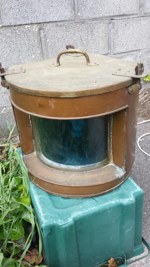 scheepslamp, Antiek en Kunst, Ophalen of Verzenden