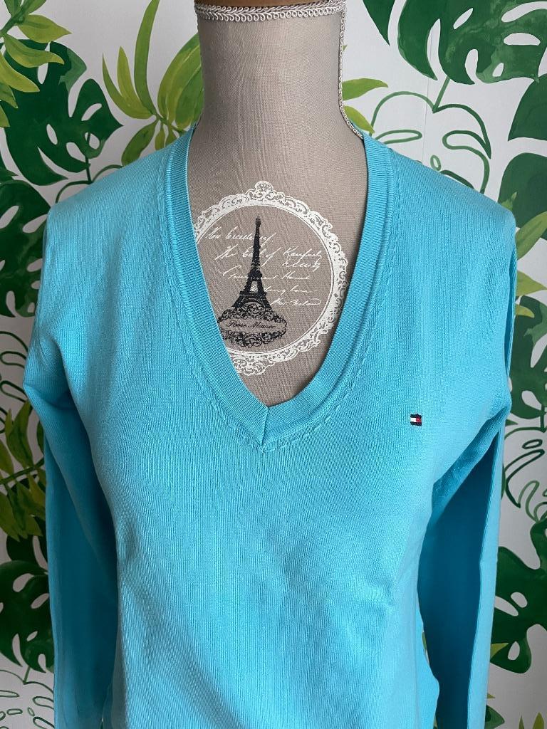 zomertrui pull Tommy Hilfiger - S, Enlèvement ou Envoi, Taille 36 (S), Comme neuf, Bleu