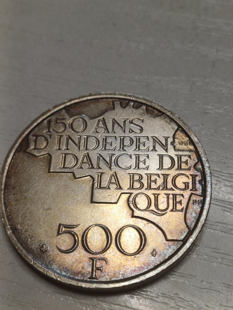 België  500F, Ophalen, België, Zilver