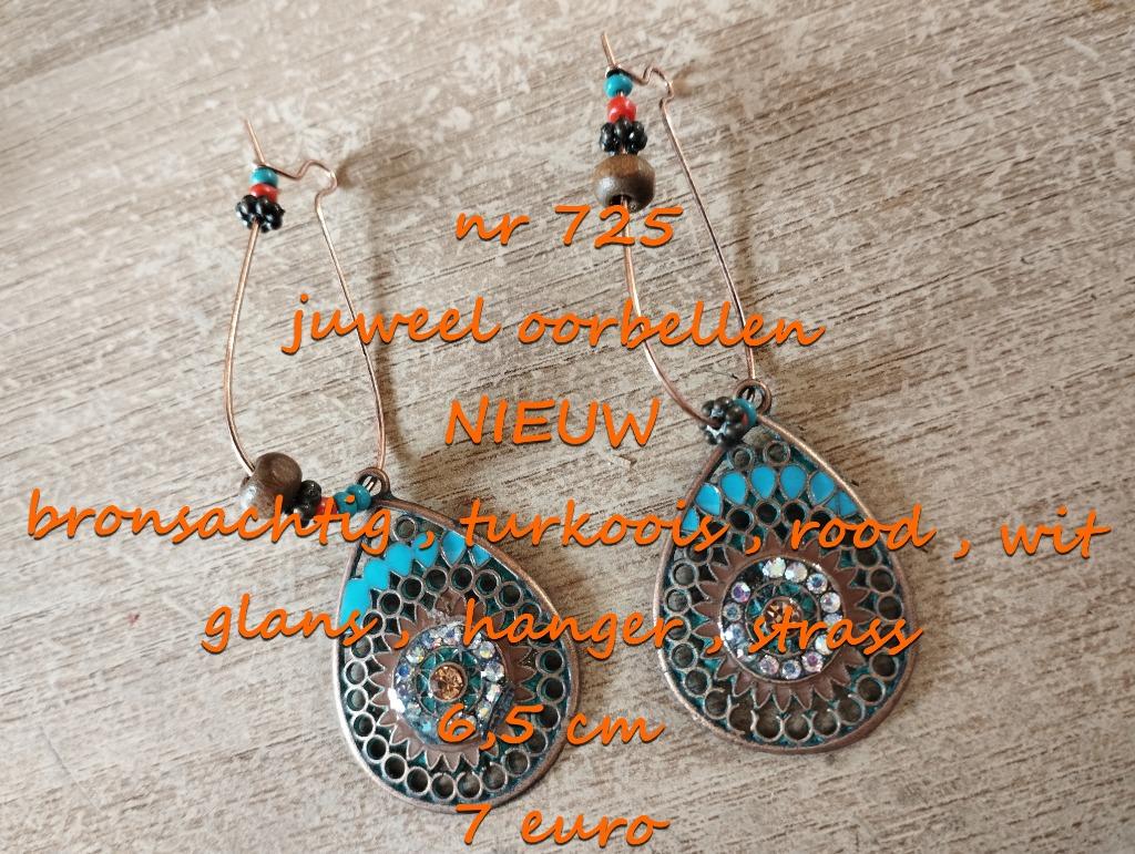 725. Juweel : oorbellen , NIEUW ,  verzending inbegrepen, Overige materialen, Hangers, Verzenden, Nieuw
