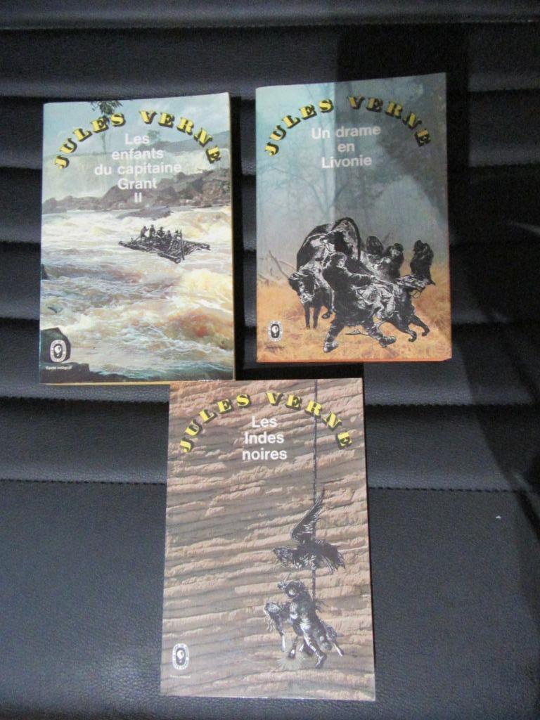 E lot de 3 romans de Jules Verne, Enlèvement, Utilisé