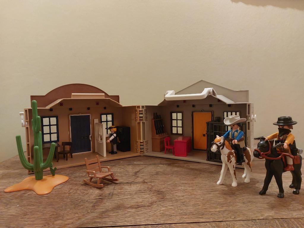 Coffret cow boy transportable Playmobil Western, Ophalen, Nieuw, Complete set